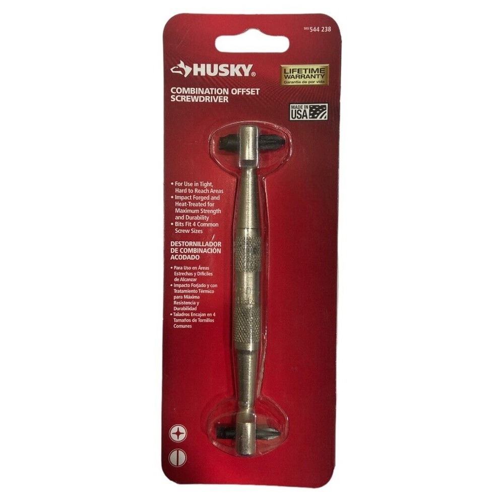Husky PRO 4 In 1 USA Made Combination Offset Screwdriver NEW In Package